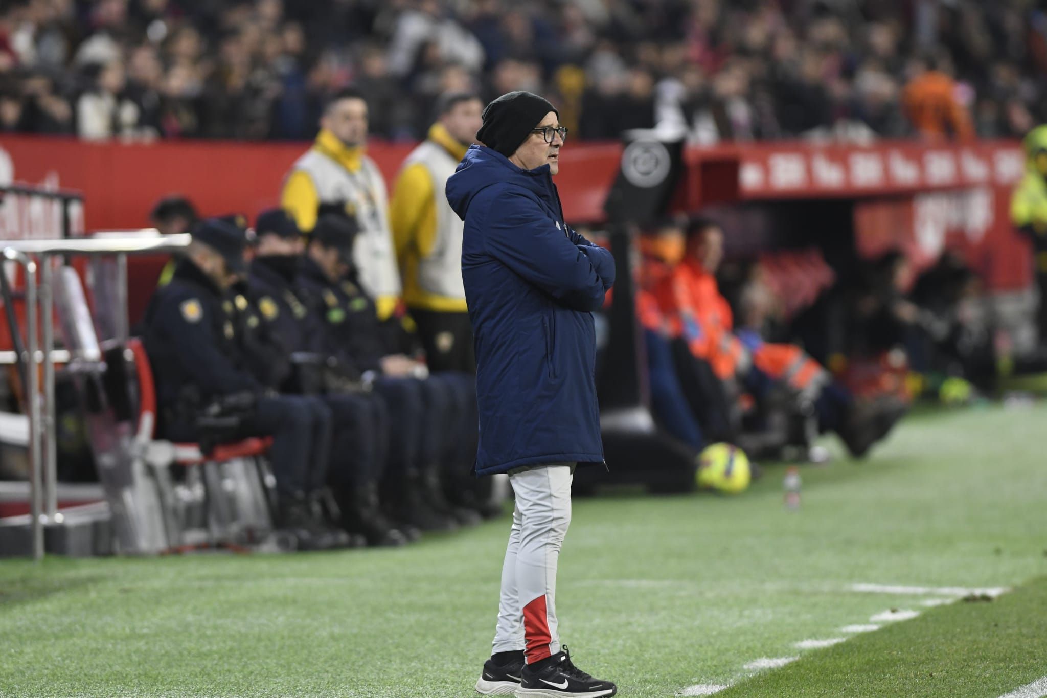 Jorge Desio, segundo de Sampaoli, ante el Elche.