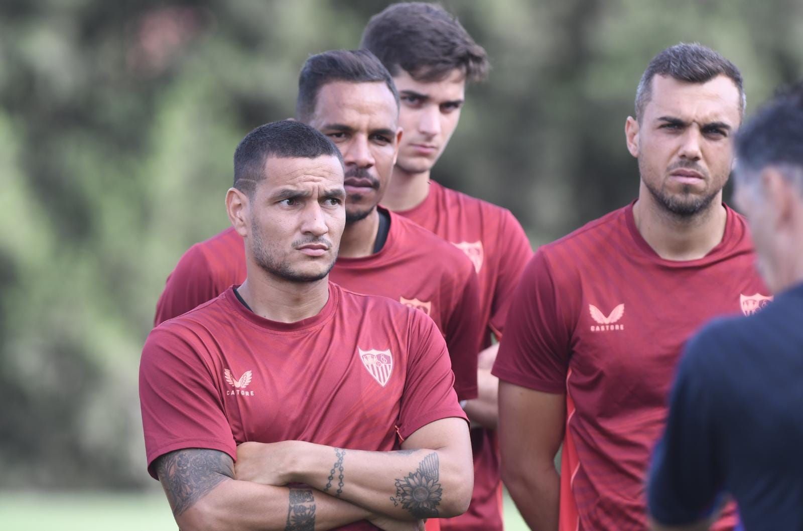  Fernando y Rony Lopes, durante un entrenamiento en Montecastillo.