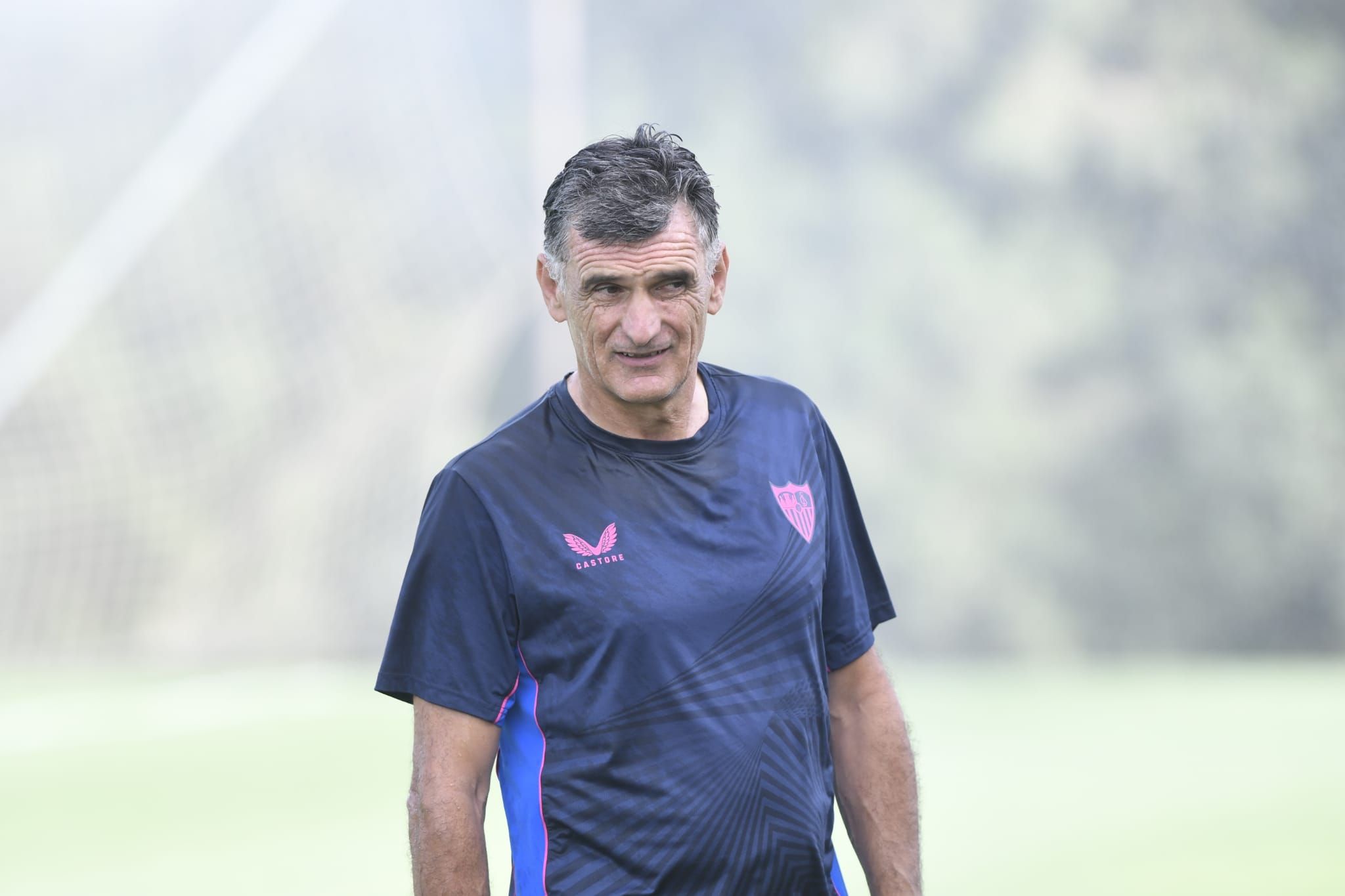  Mendilibar, durante un entrenamiento en Montecastillo.