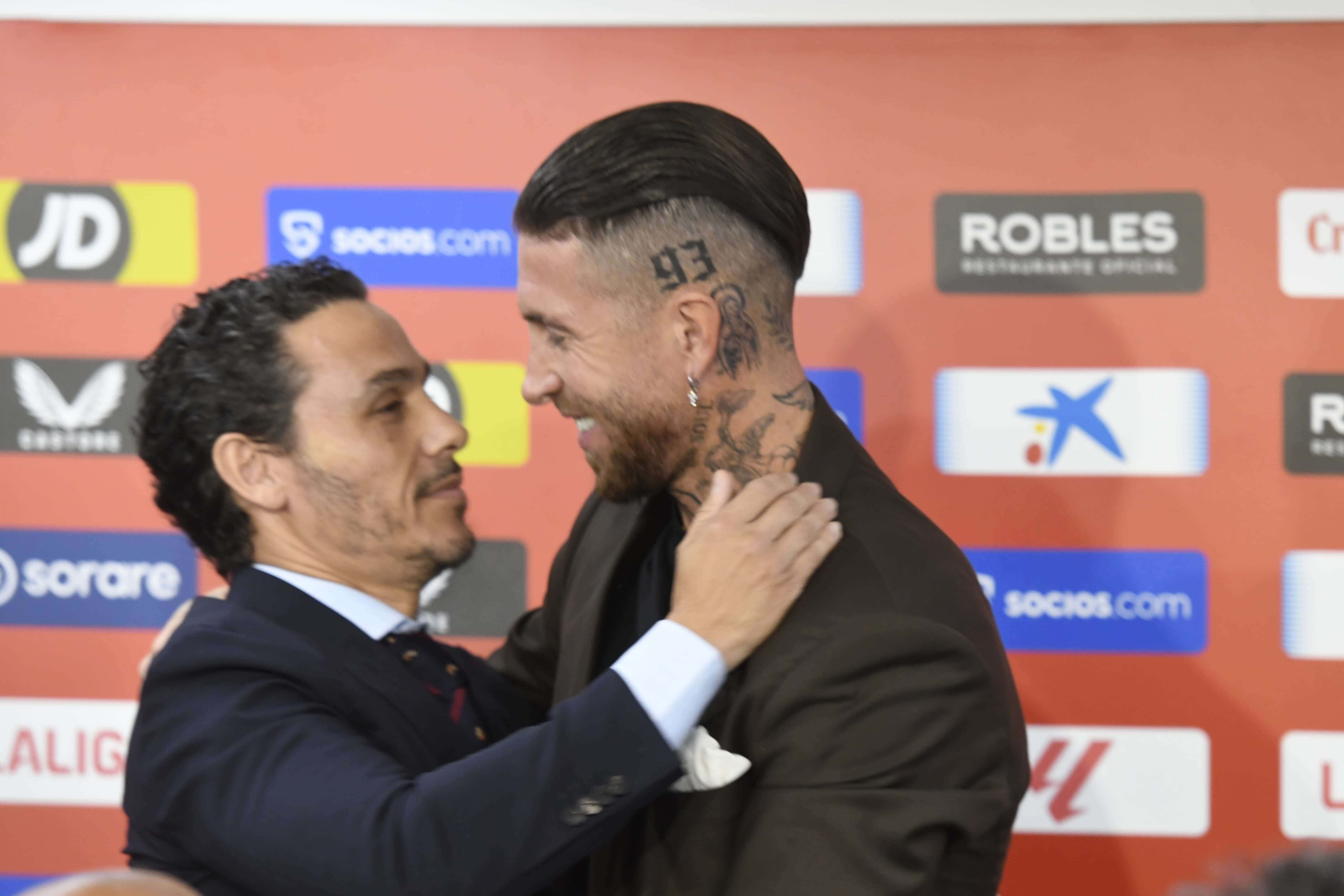 Sergio Ramos, en su despedida del Sevilla.