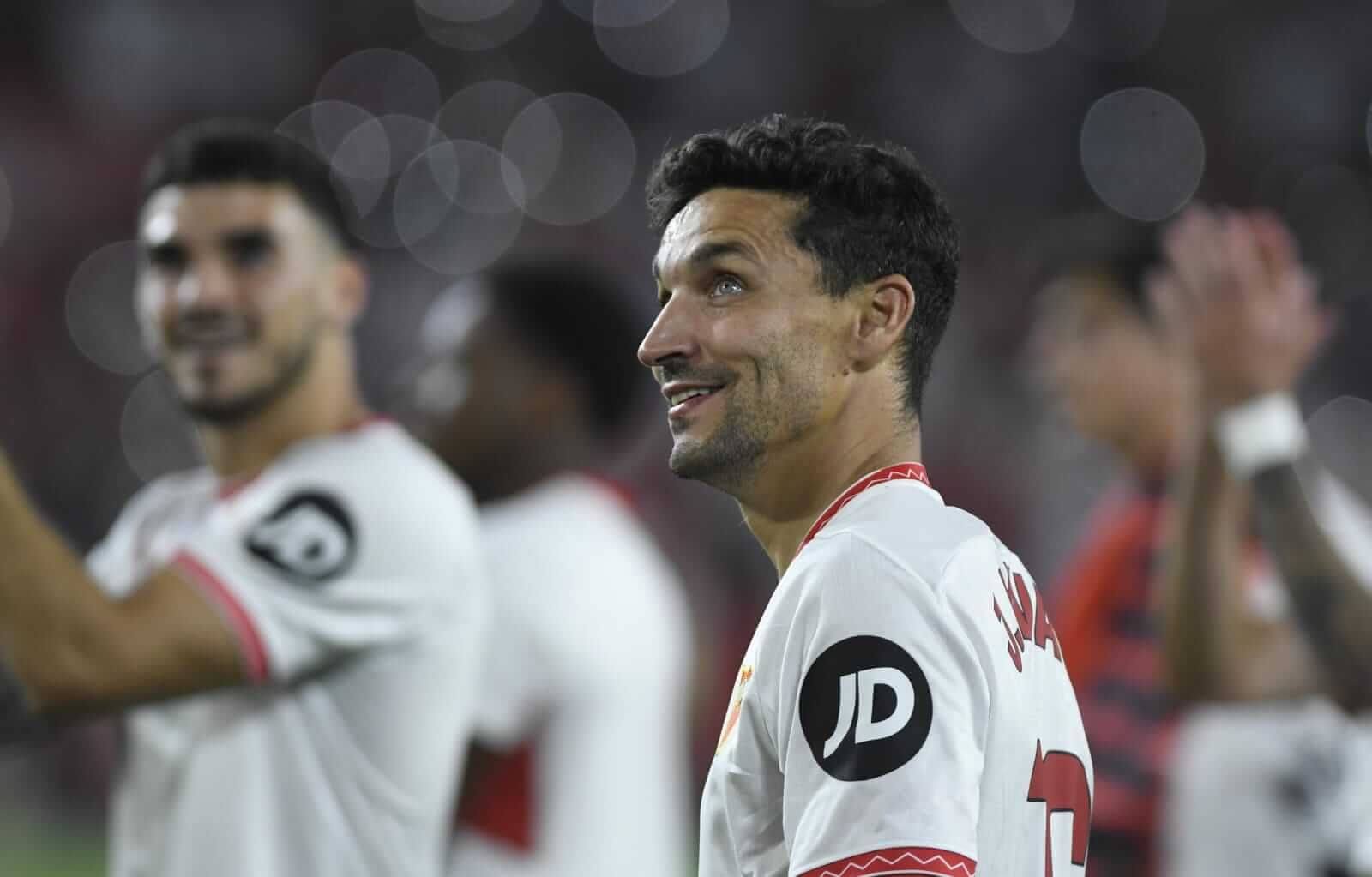  Jesús Navas, tras la victoria en el derbi.