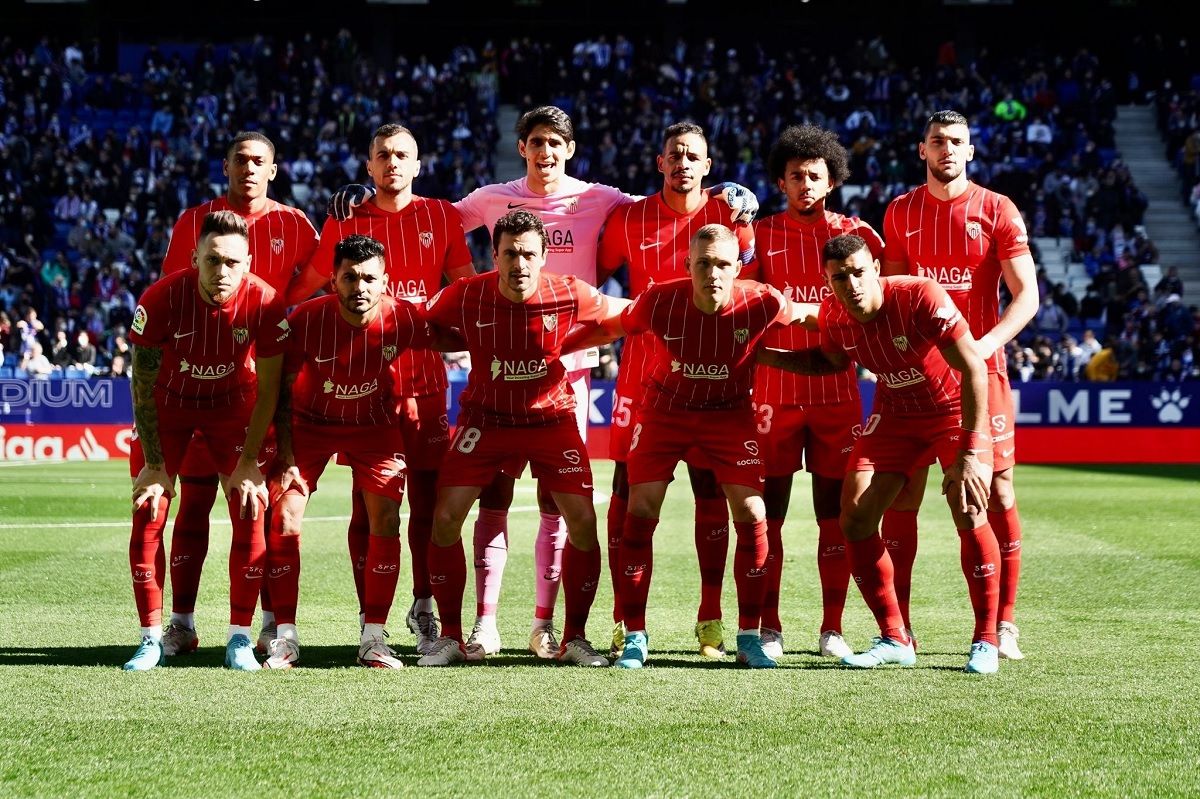  El once del Sevilla ante el Espanyol.