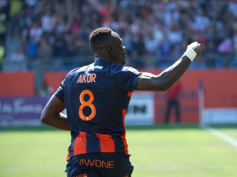  Akor Adams, ariete del Montpellier.