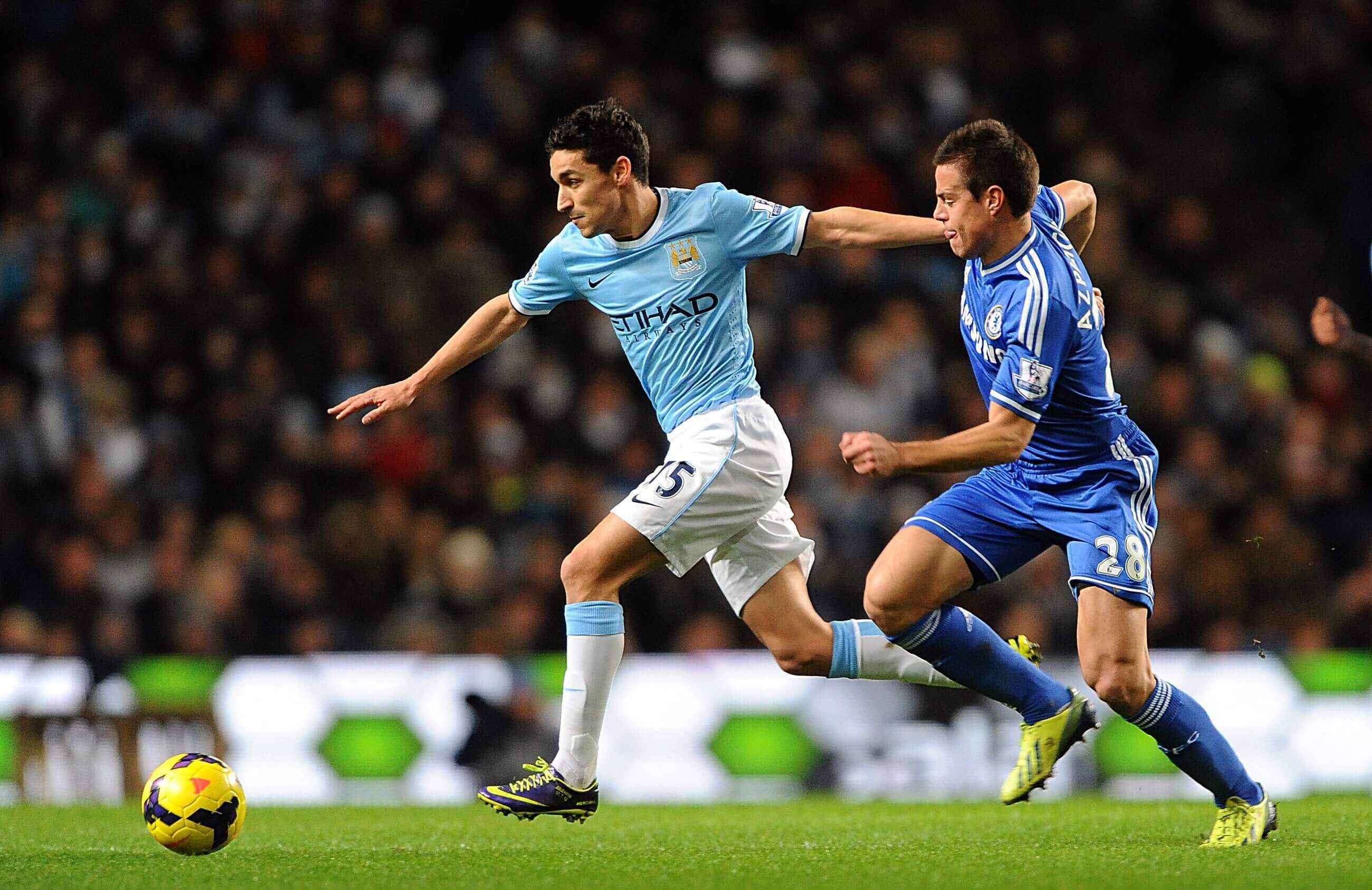  Jesús Navas, en su etapa en el Manchester City.