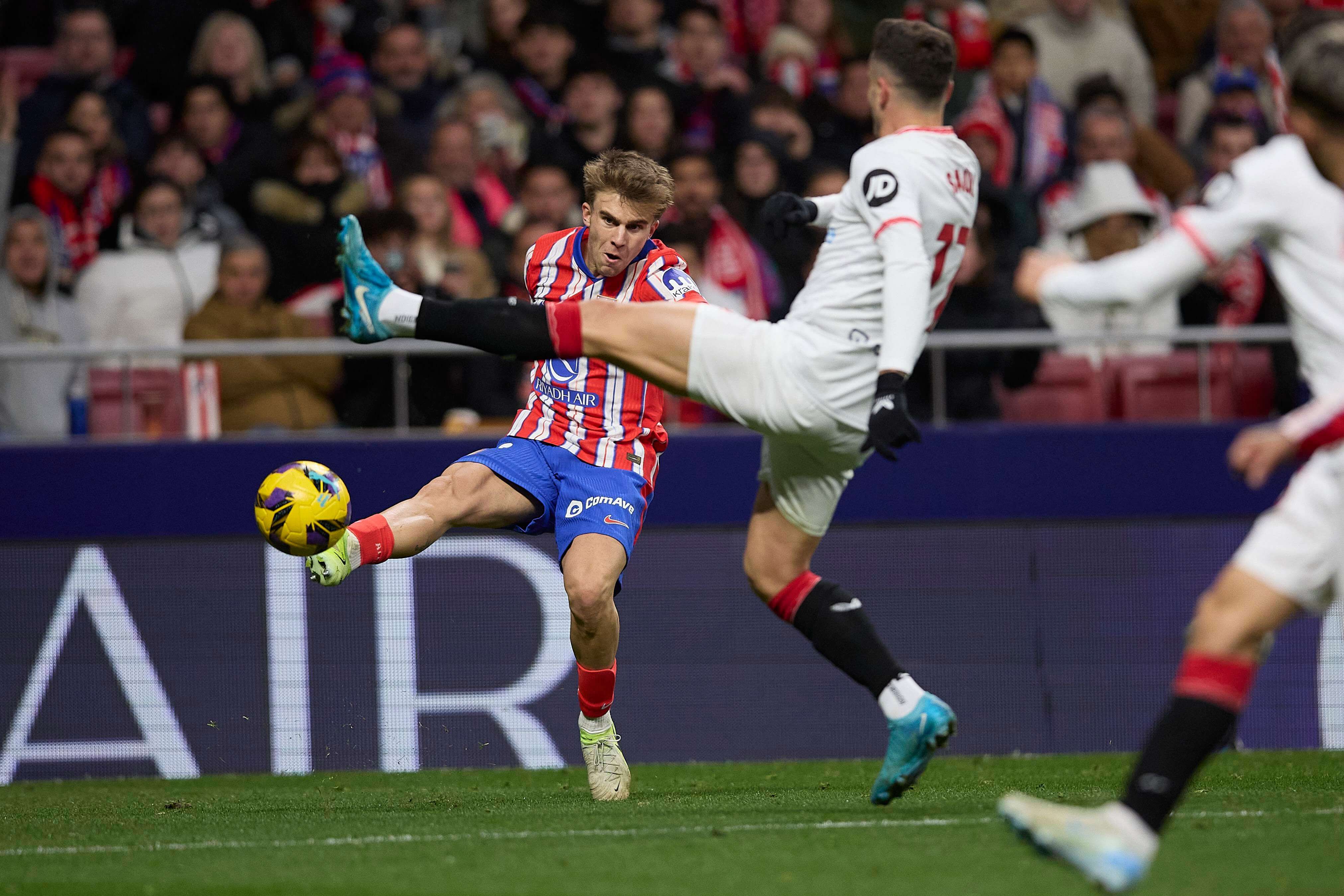  Saúl Ñíguez, en el Atlético de Madrid-Sevilla.