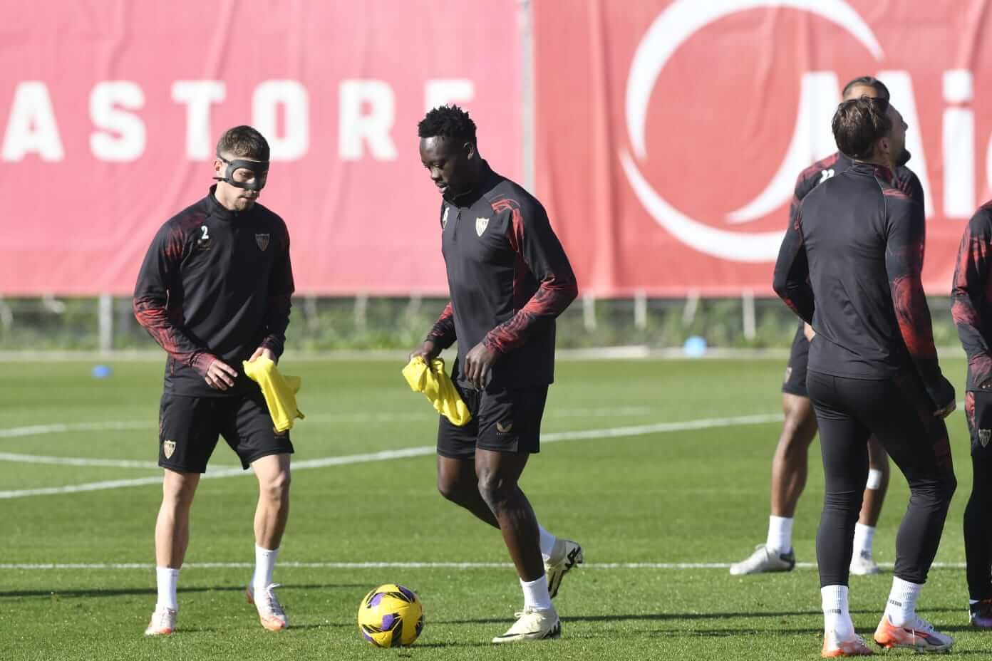  Akor Adams, en el entrenamiento de este miércoles.