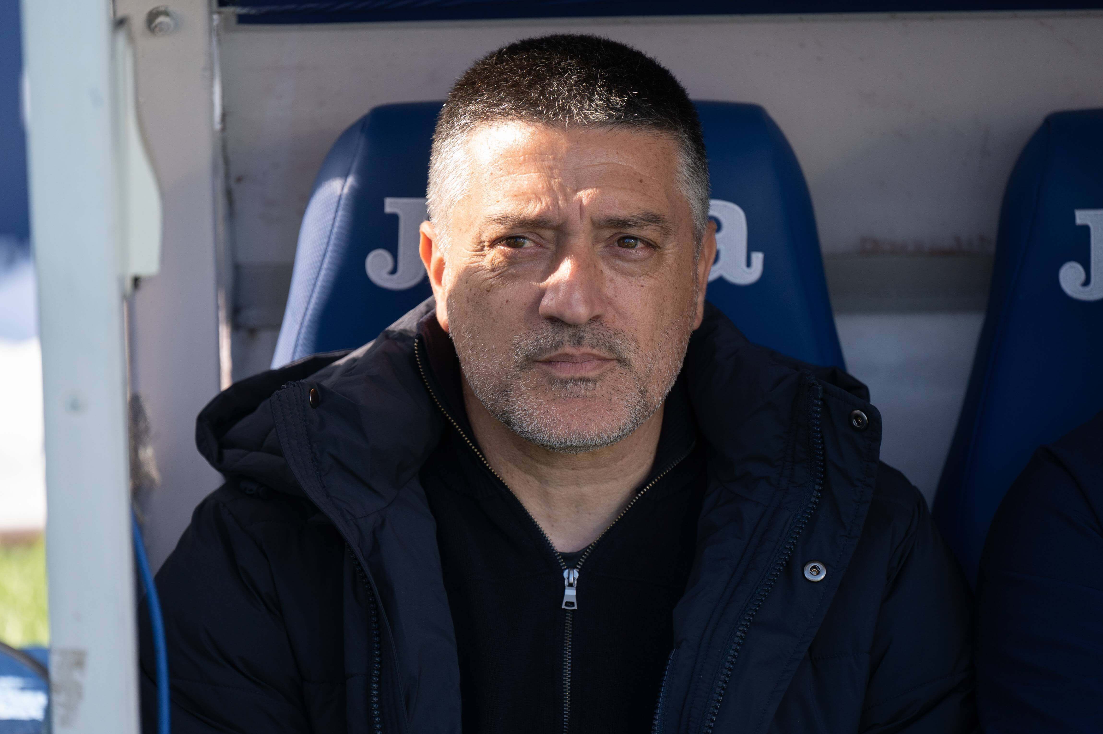  García Pimienta, en el Getafe-Sevilla.