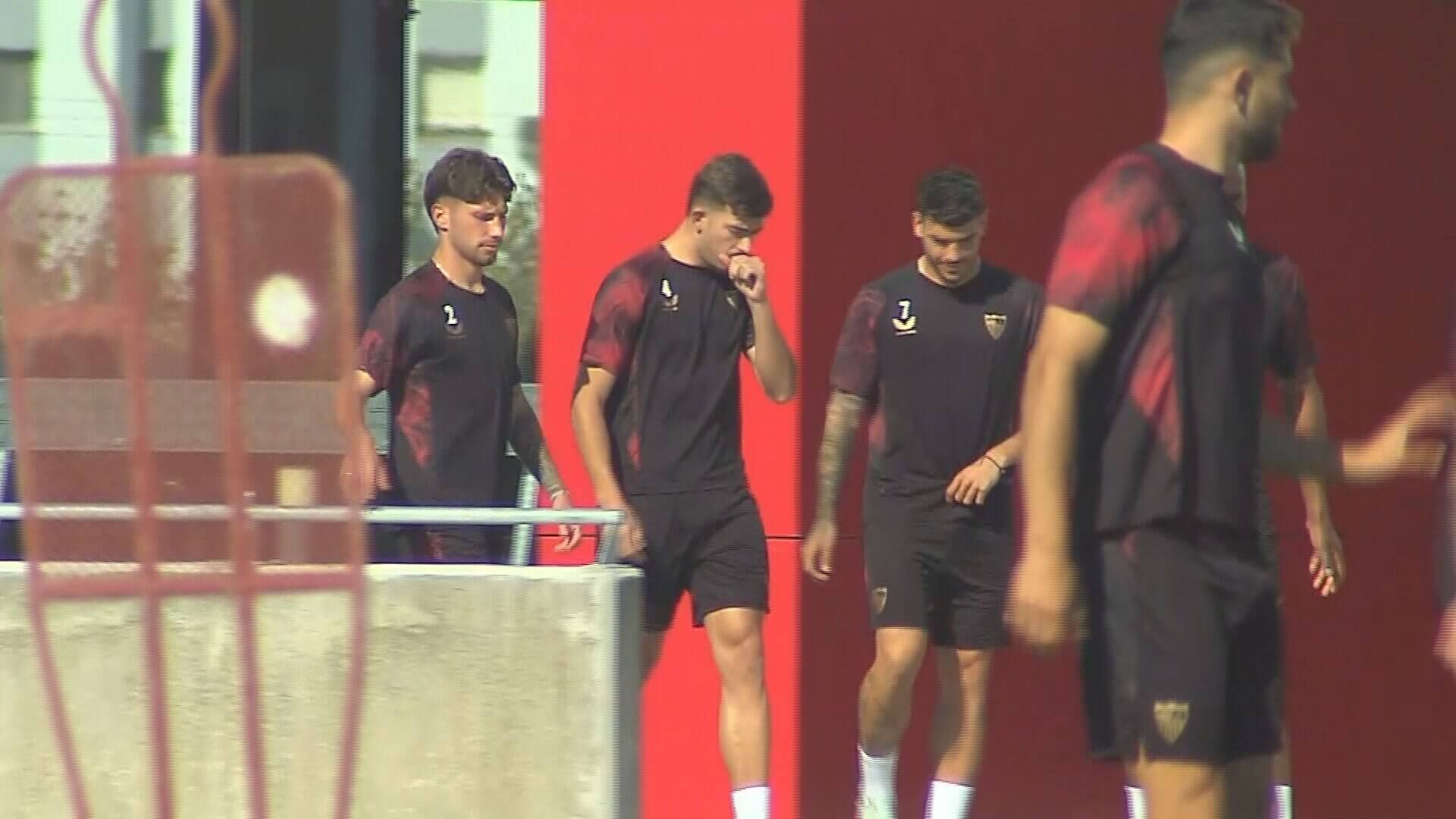  Kike Salas, en el entrenamiento de este jueves.