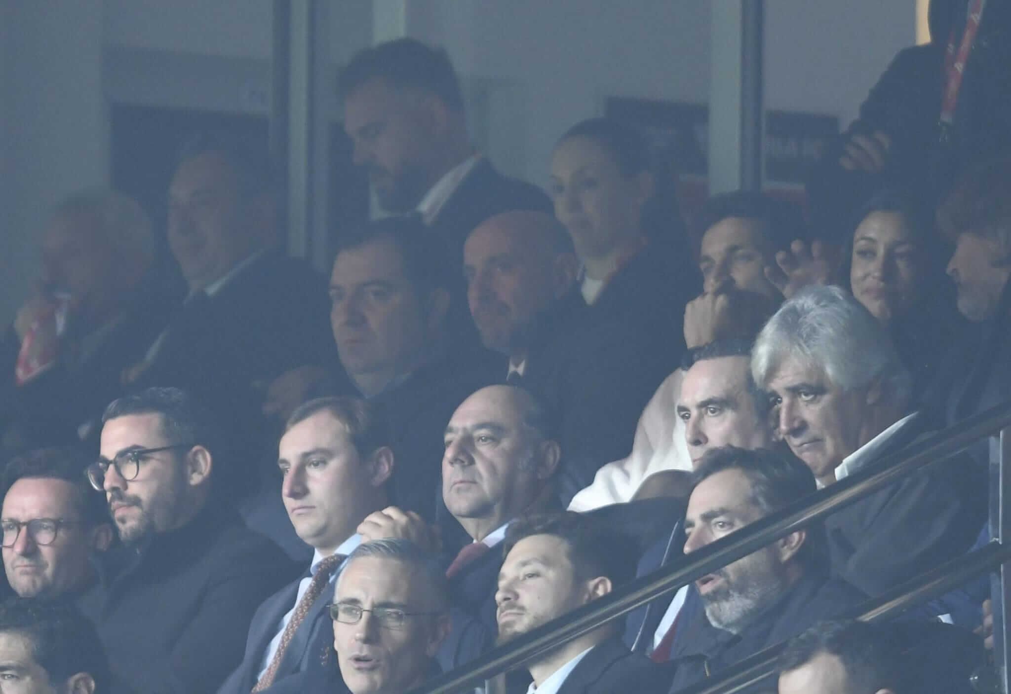 Monchi y Jesús Navas, juntos en el palco