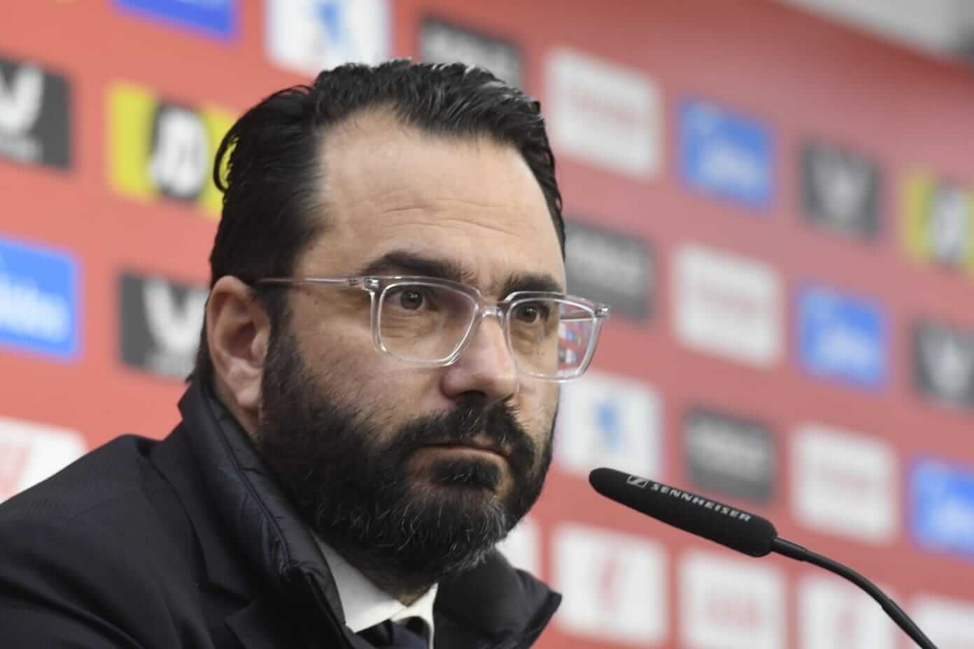  Víctor Orta, en la presentación de Rubén Vargas.