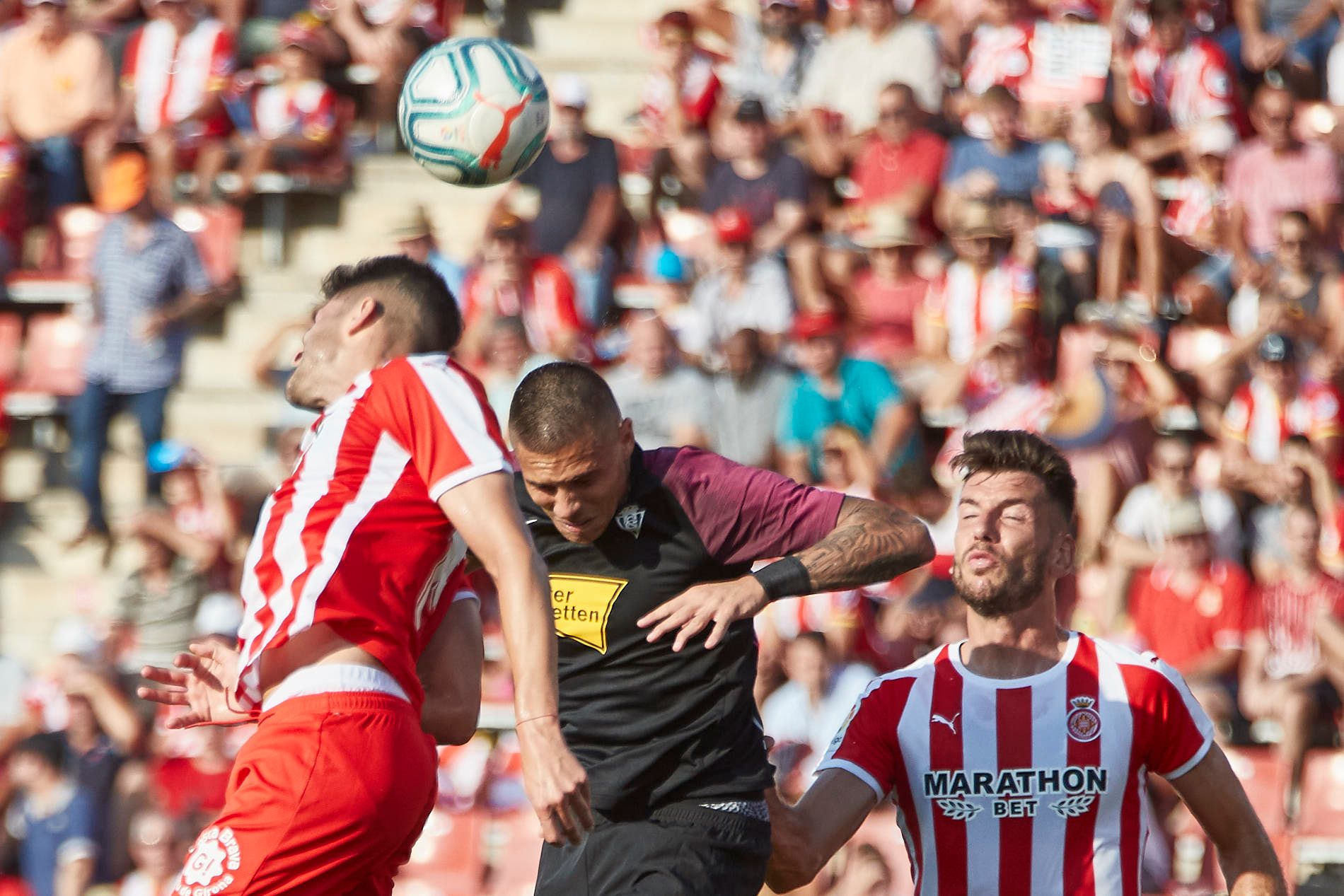 Primer partido de la liga entre el Girona y el Sporting.
