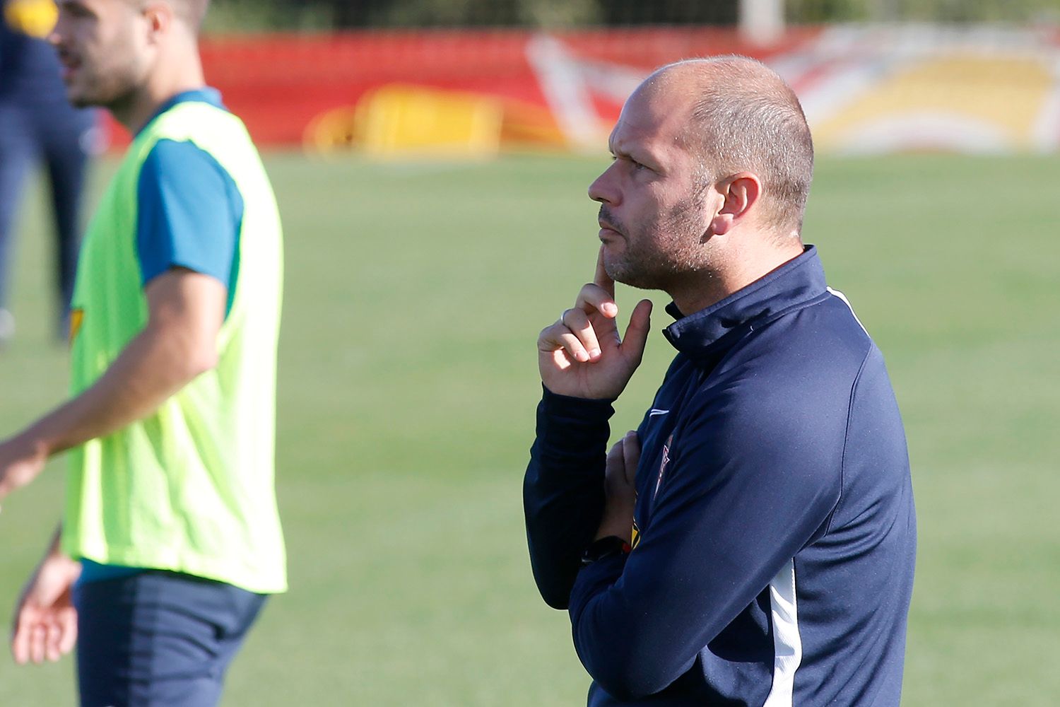  José Alberto, en un entrenamiento en Mareo.