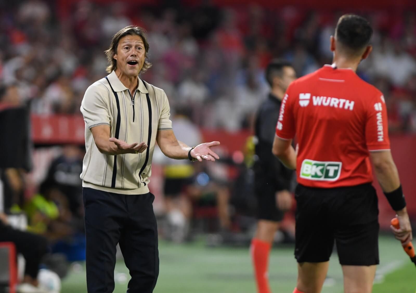 Matías Almeyda, ante el Getafe.