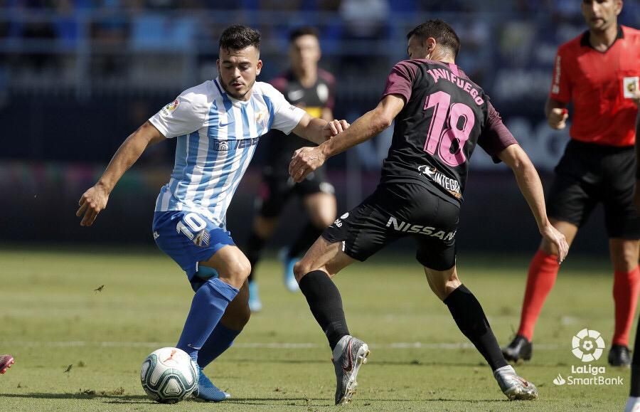 Lance del Málaga-Sporting de esta temporada.