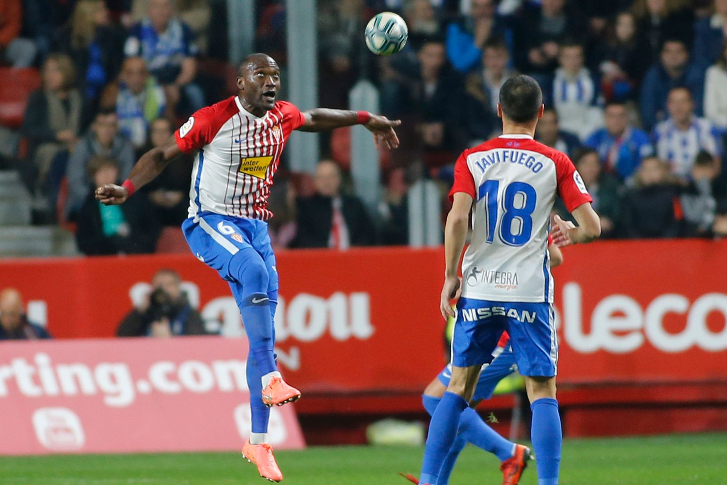  Partido entre el Sporting y la Ponferradina.