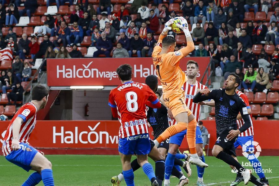  Disputa del Sporting-Málaga.