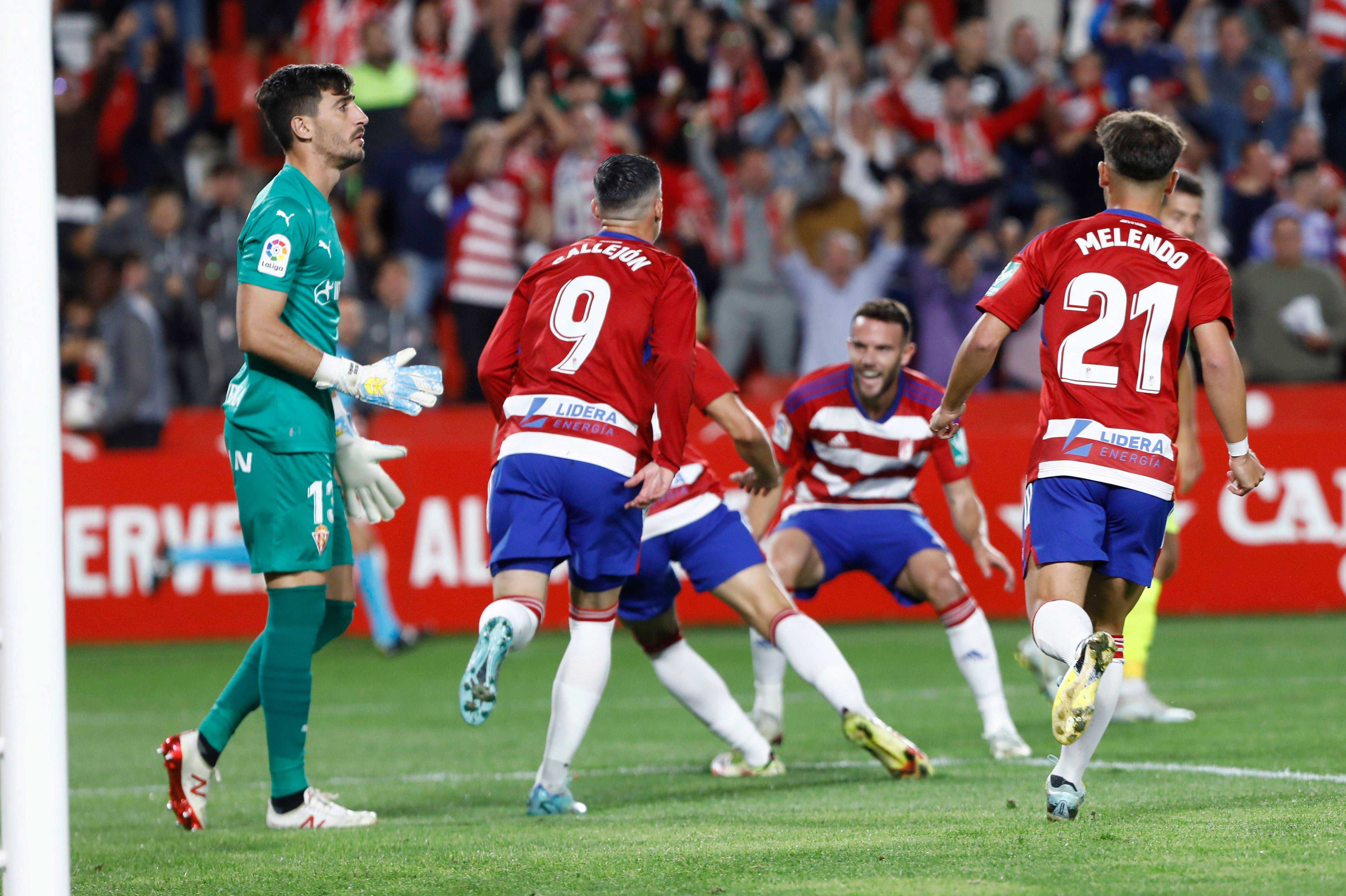  Diego Mariño, ante el Granada CF.