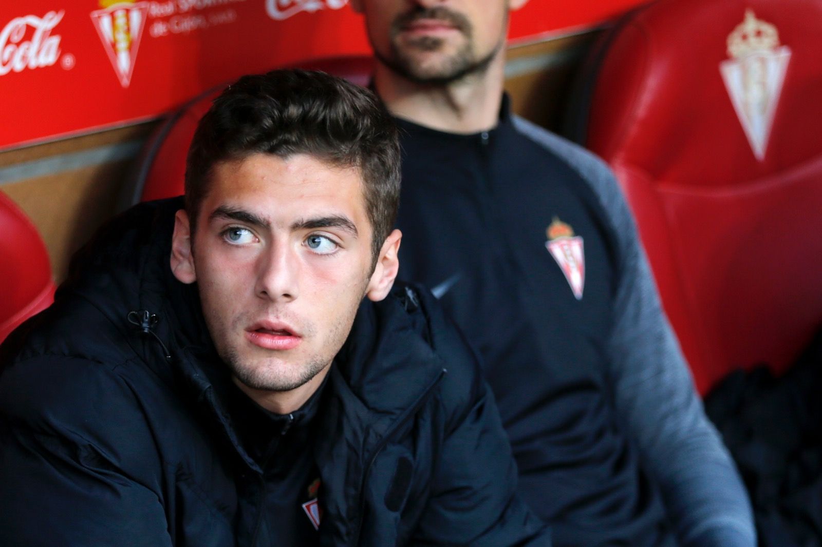  José Gragera, antes del Sporting-Las Palmas.