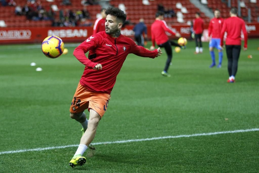  Rubén García, en la previa del Sporting-Osasuna.