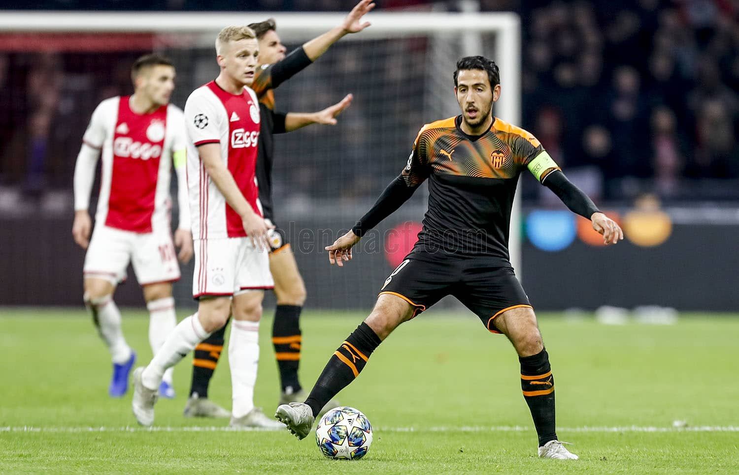  Dani Parejo en el Ajax-Valencia.
