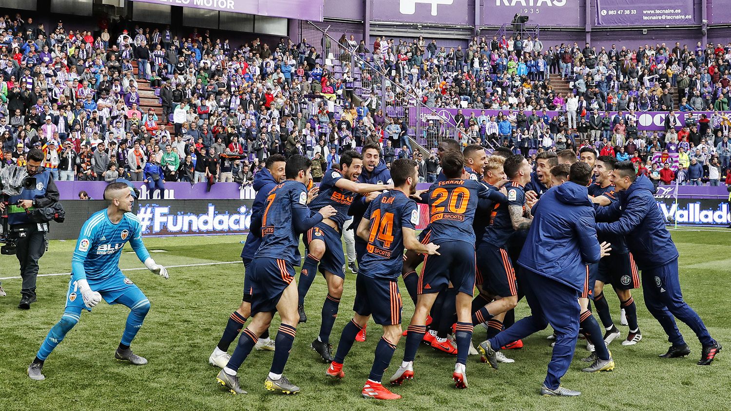  Alegría tras el Valladolid-Valencia
