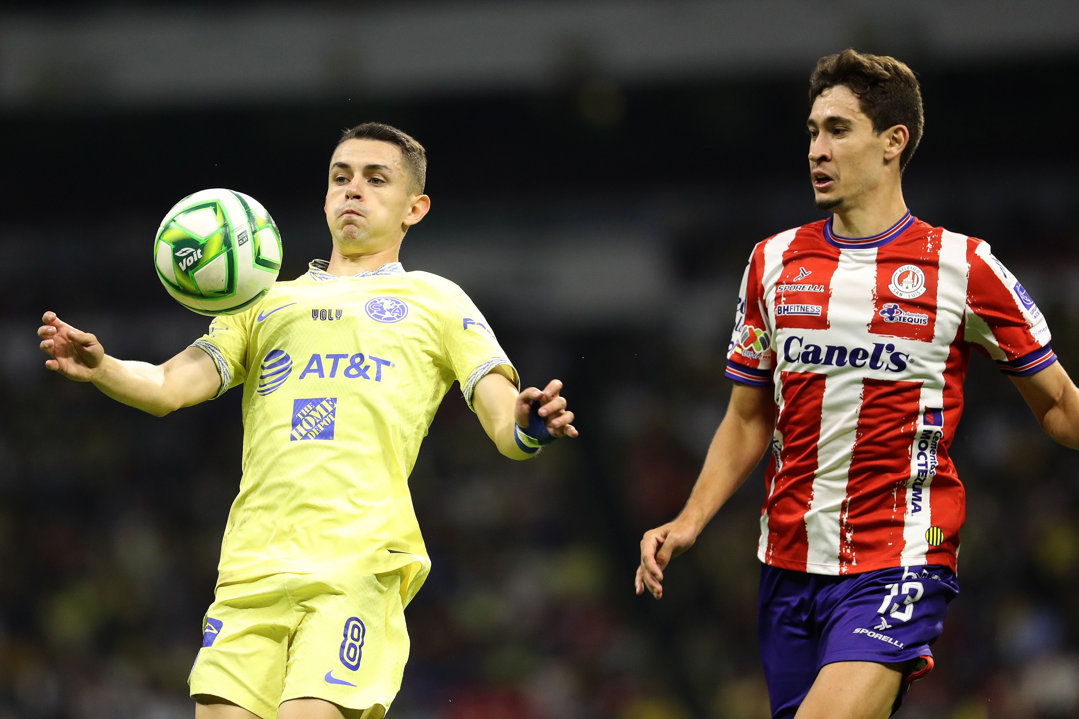  Álvaro Fidalgo, durante un partido con el América esta temporada (Foto:EFE).