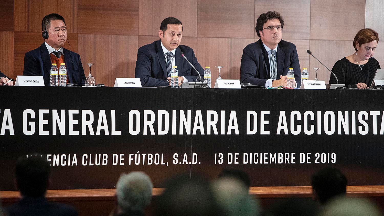  Anil Murthy durante su discurso en la Junta General de Accionistas.