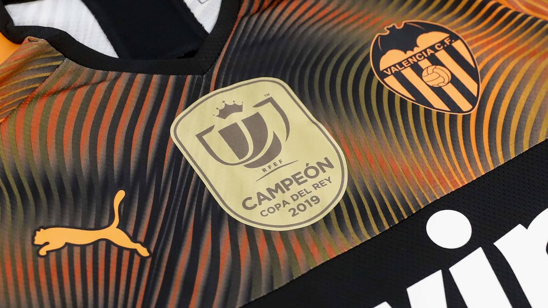  Así luce el parche de campeón de Copa que llevará el Valencia CF.