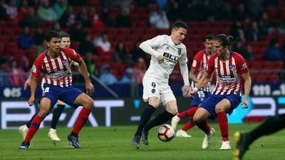 Gameiro en el Atlético-Valencia CF