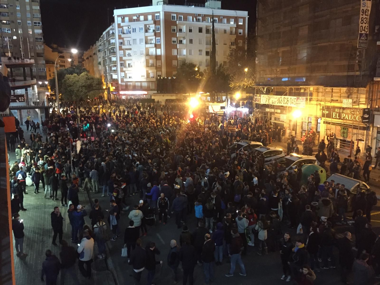  Celebración tras el Valencia-Getafe