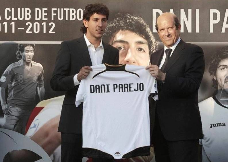  Dani Parejo el día de su presentación con el Valencia CF