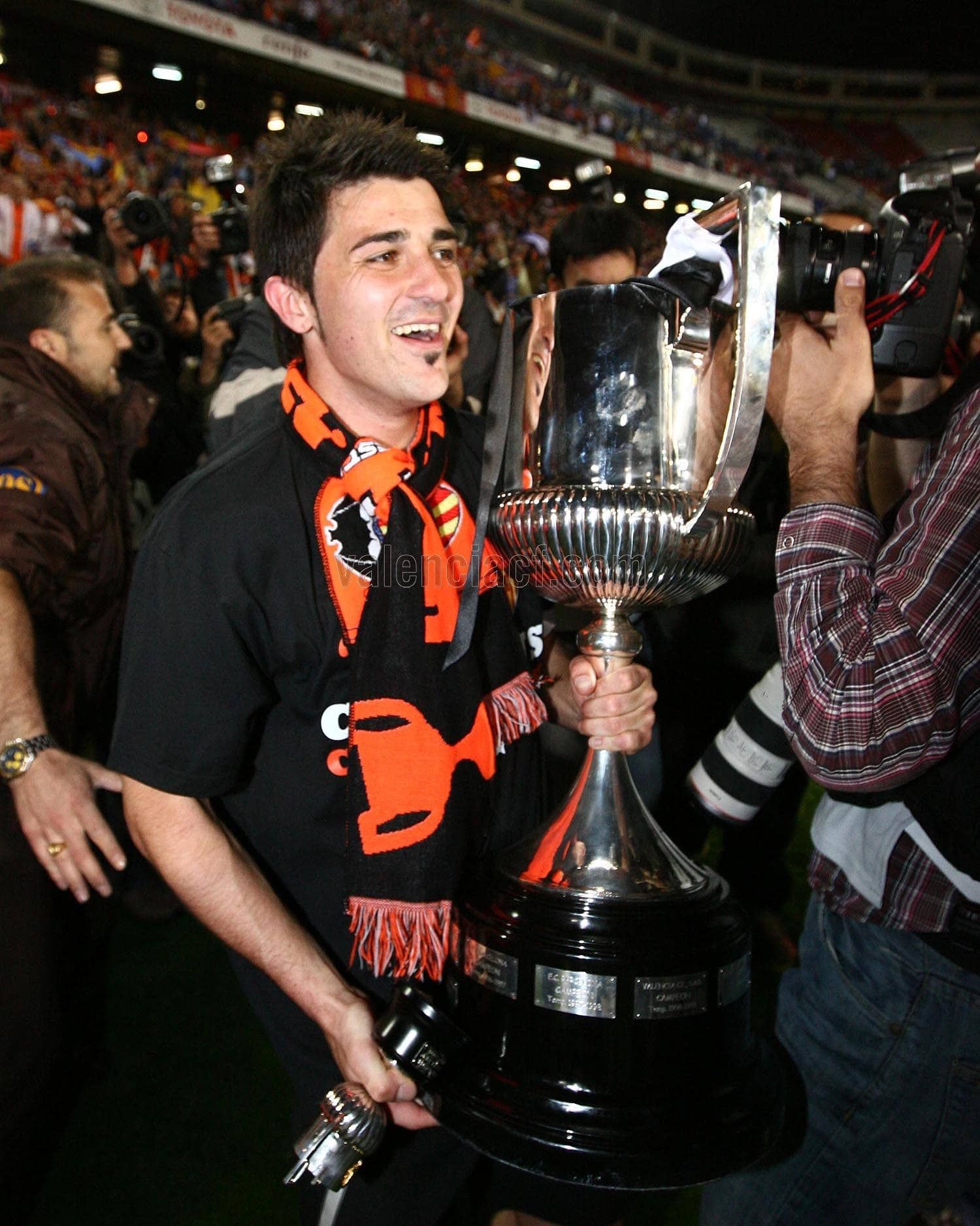  David Villa campeón de Copa del Rey de 2008