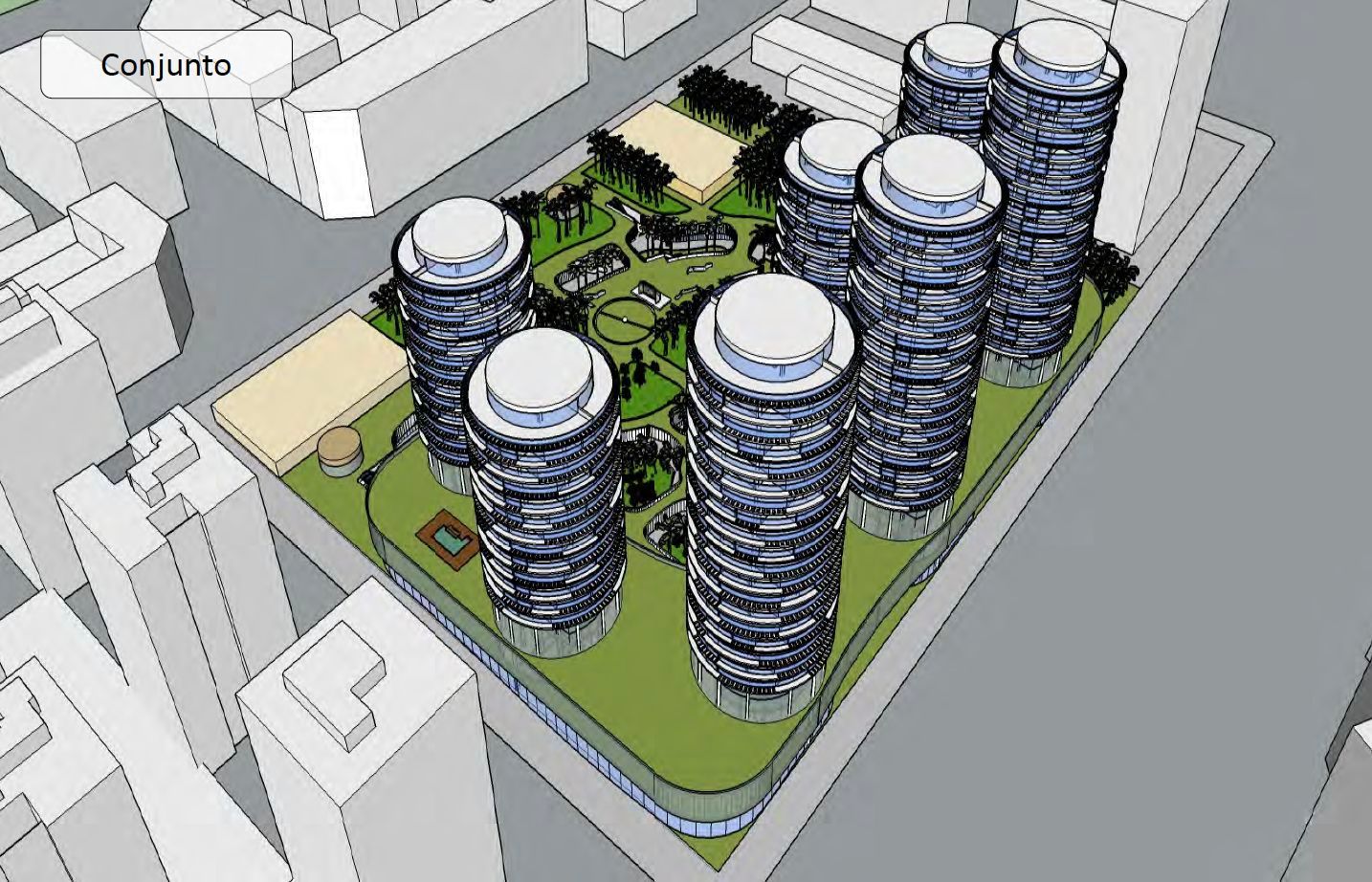  Diseño de los pisos en Mestalla