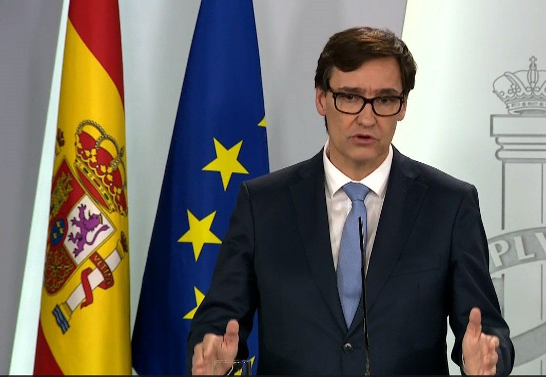 El ministro Salvador Illa, en rueda de prensa ha rectidicado.