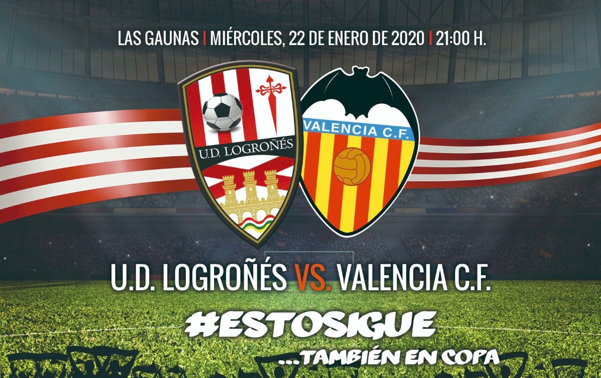  Entradas a la venta para el Logroñés-Valencia