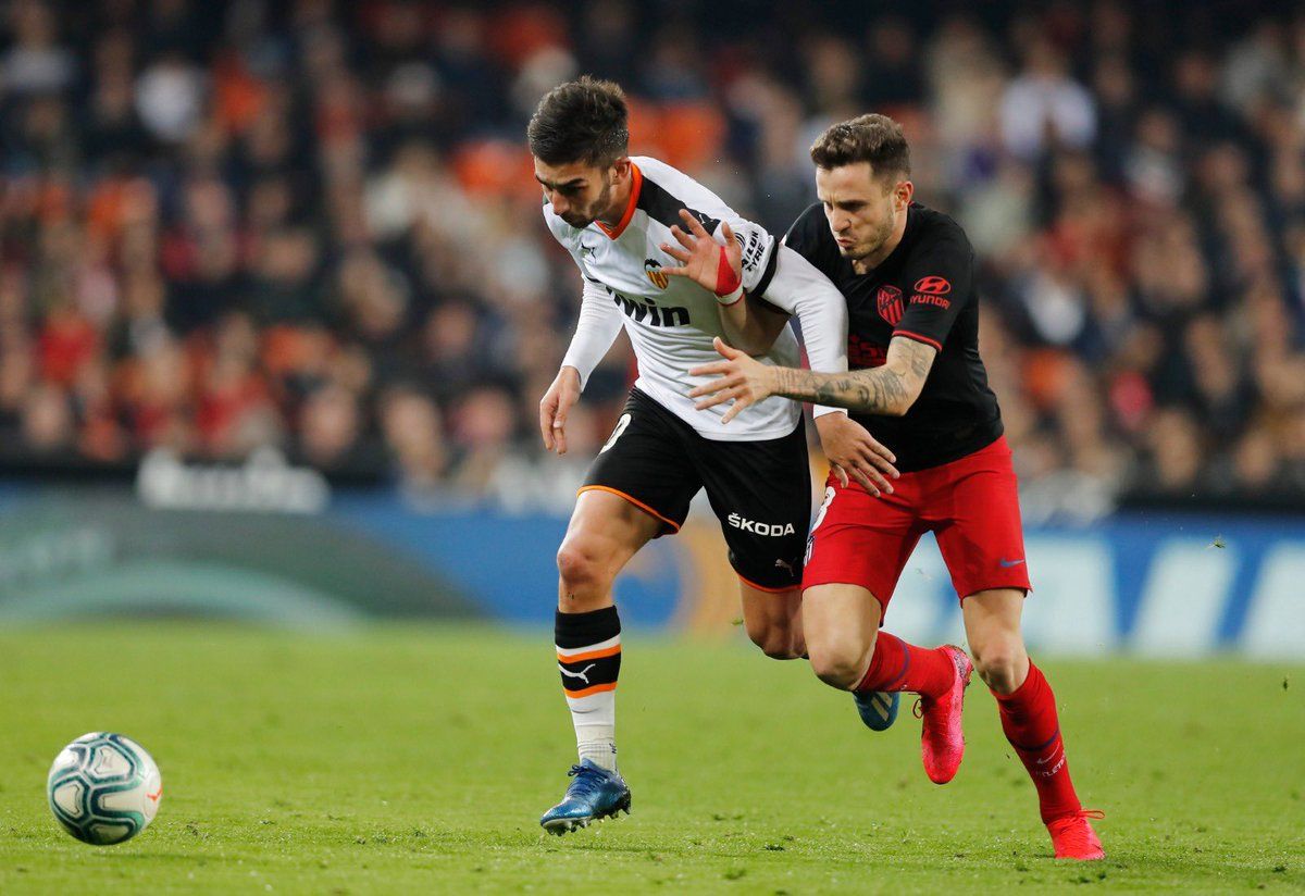 Ferran Torres ante el Atlético de Madrid.