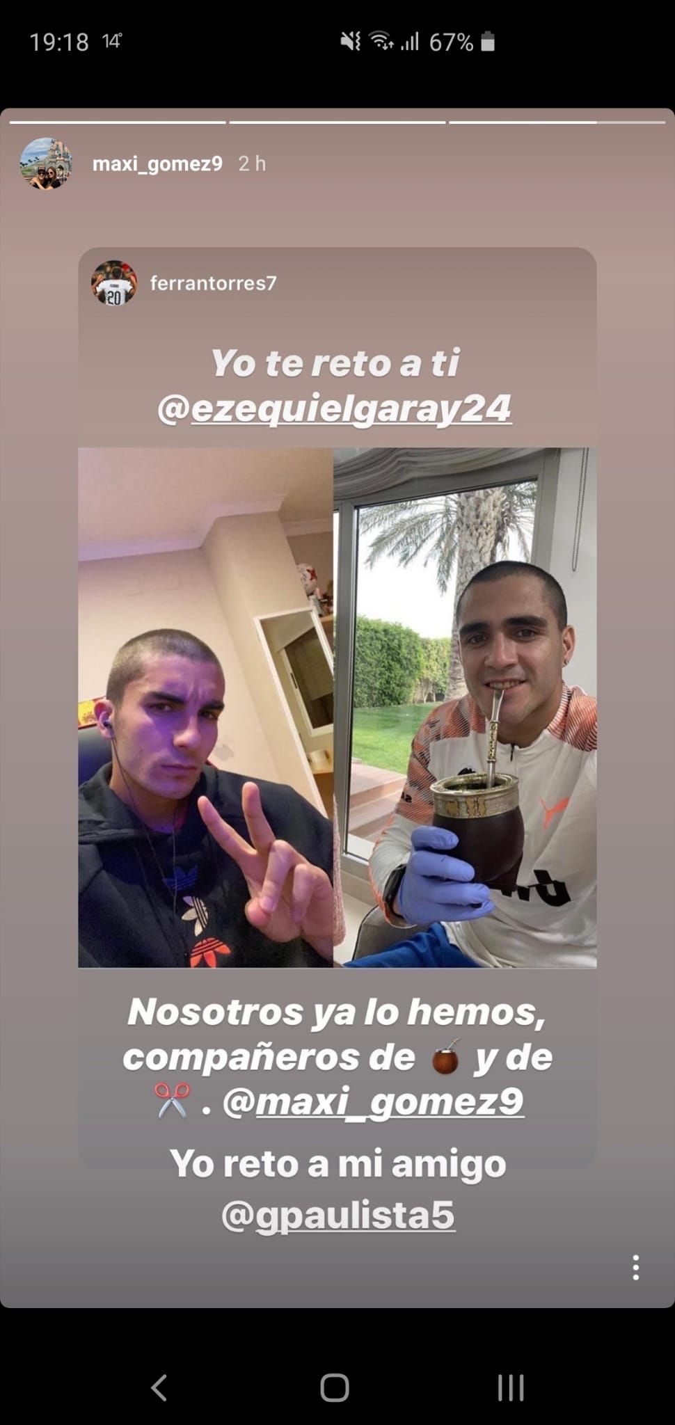  Ferran Torres y Maxi Gómez se rapan