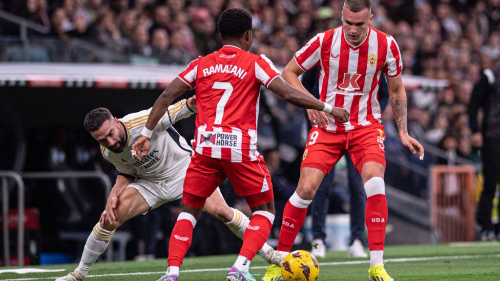 Ramazani durante el Real Madrid-Almería. Foto: Cordon Press