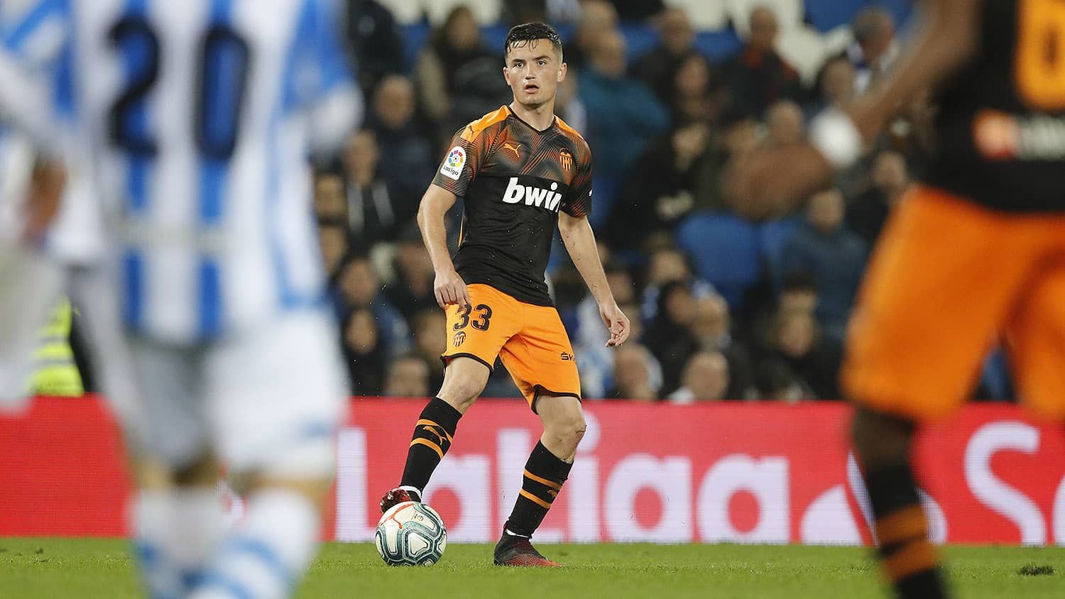  Hugo Guillamón durante su debut ante la Real Sociedad