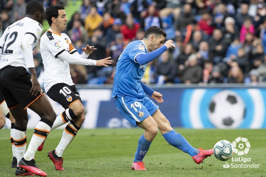  Jaime Molina golea en el Getafe-Valencia