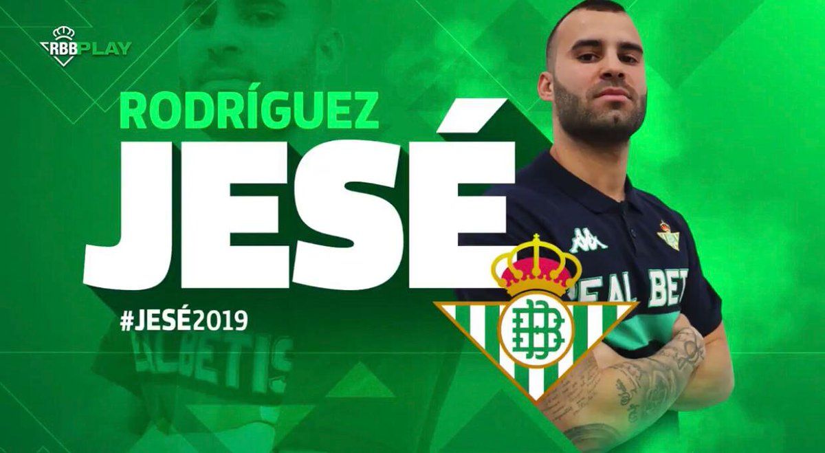  Imagen del Betis del anuncio del fichaje de Jesé Rodríguez.
