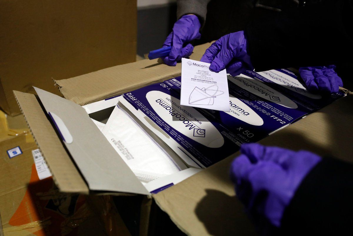 Material sanitario como el que donará Peter Lim