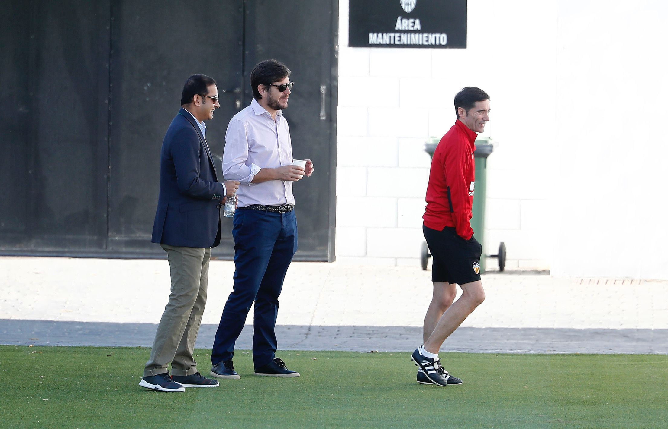  Mateu Alemany, Anil y Marcelino han charlado antes de la sesión