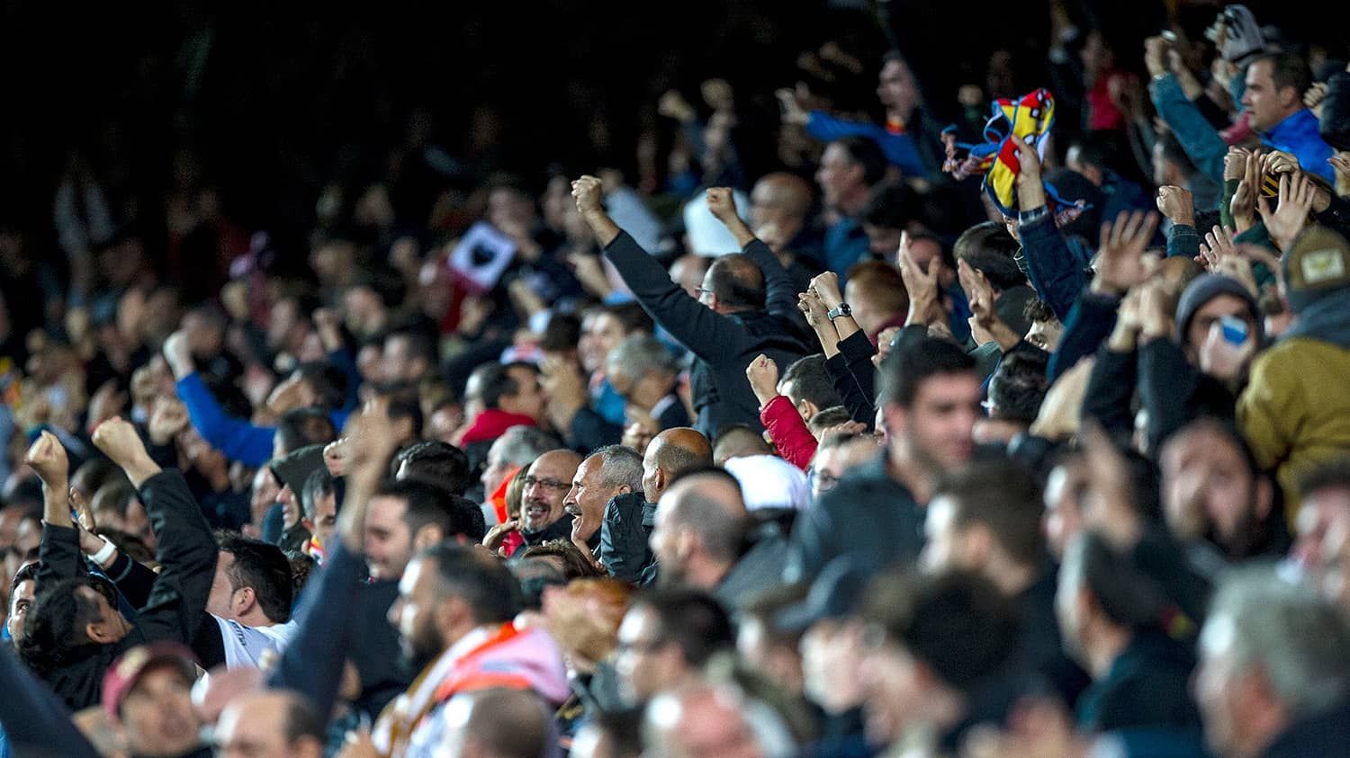 Afición del Valencia CF en Mestalla