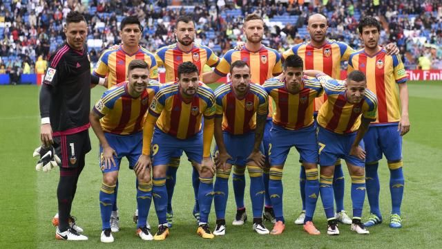El último once titular, hasta la fecha, del Valencia CF.