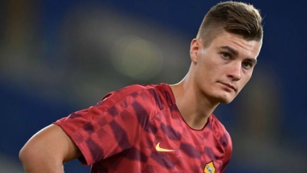  El checo Patrik Schick, antes de un partido con la Roma.