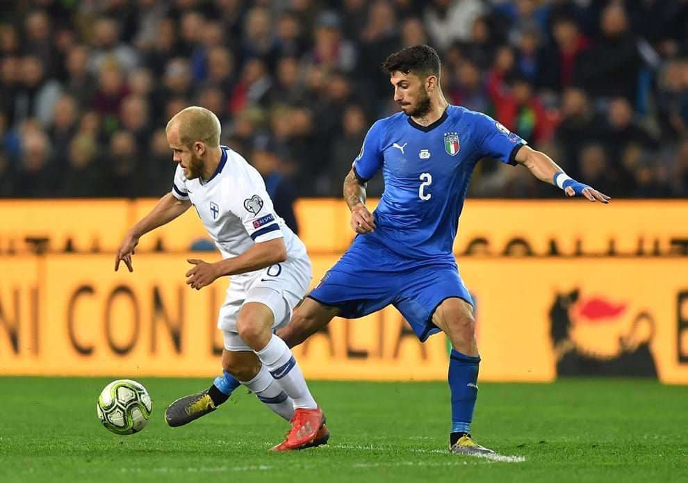  Piccini durante un partido con su selección.