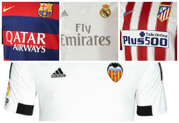 Las tres camisetas más caras de la Liga española.