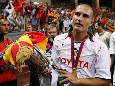 Rubén Baraja abrió el marcador con un golazo de cabeza.