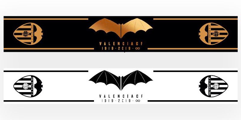 Bufanda telar del Centenario del Valencia CF